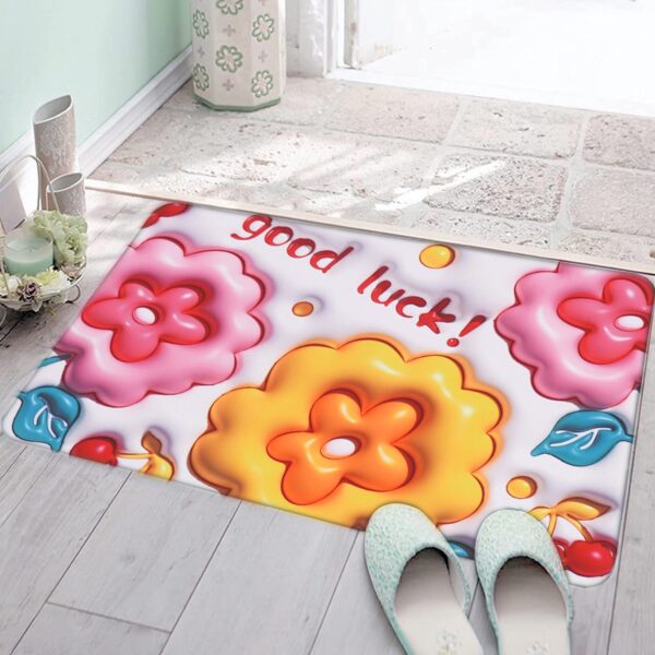 3D Visual Anti-Slip Absorbent Mat, Bath Mat Rug, Quick Dry Super Absorbent Non-Slip Thin Bathroom Rugs Fit Under Door - Image 5