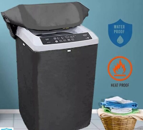 Single Tub Universal Size Waterproof Washing Machine Cover | Top Load Washing Machine of All Brands | Dust Proof, Heat Proof Zippered Washing Machine Protectors - Image 3