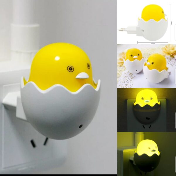 Automatic Sensor LED EU Plug Yellow Duck Wall Socket Lamp for Bedroom Home Decoration Night Light ( Automatic On/Off) - Image 2