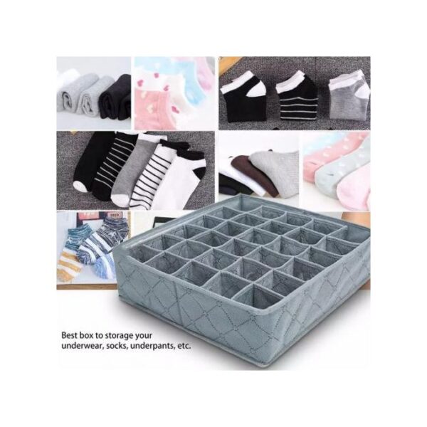 30 Grids Storage Box Fold Underwear Ties Socks Drawer Organizer