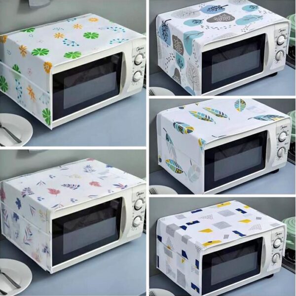 Microwave Dust Cover | Waterproof Double Pocket Storage Bag | Microwave Oven Cover - Image 2