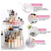 360 Crystal Adjustable Rotating Makeup And Cosmetics Organizer