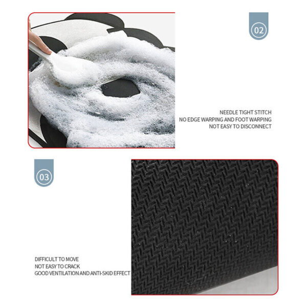 3D Visual Anti-Slip Absorbent Mat, Bath Mat Rug, Quick Dry Super Absorbent Non-Slip Thin Bathroom Rugs Fit Under Door - Image 7