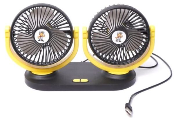 Double Headed Vehichle USB Fan