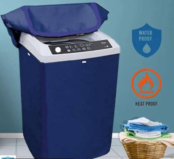 Single Tub Universal Size Waterproof Washing Machine Cover | Top Load Washing Machine of All Brands | Dust Proof, Heat Proof Zippered Washing Machine Protectors - Image 2