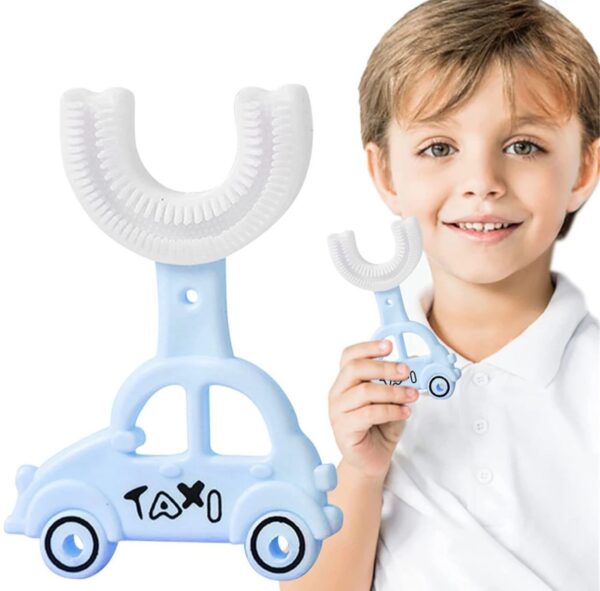 360 Degrees Taxi Style Children U-Shaped Tooth Brush in Different Colors