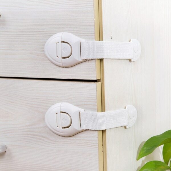 3 pcs Baby Child Safety Care Plastic Locks For Drawers, Cabinet, Doors Refrigerators - Image 2