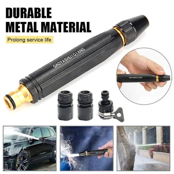 Garden/Car Wash High Pressure Adjustable Water Nozzle || Multifunctional Portable Water Sprayer