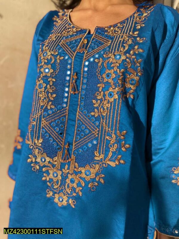 2 Pcs Stitched Khaadi Embroidered Suit