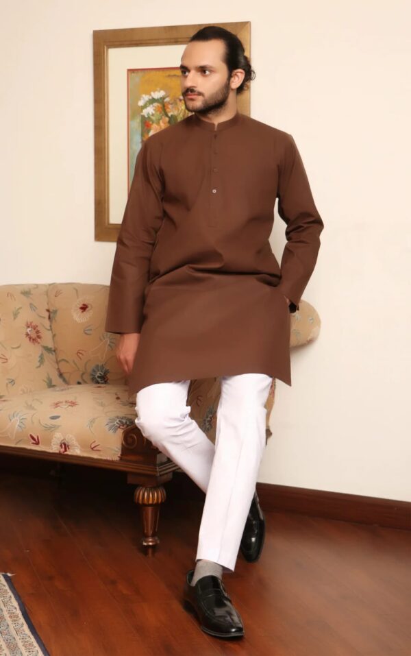 1 Piece Stitched – Jacquard Plain Kurta