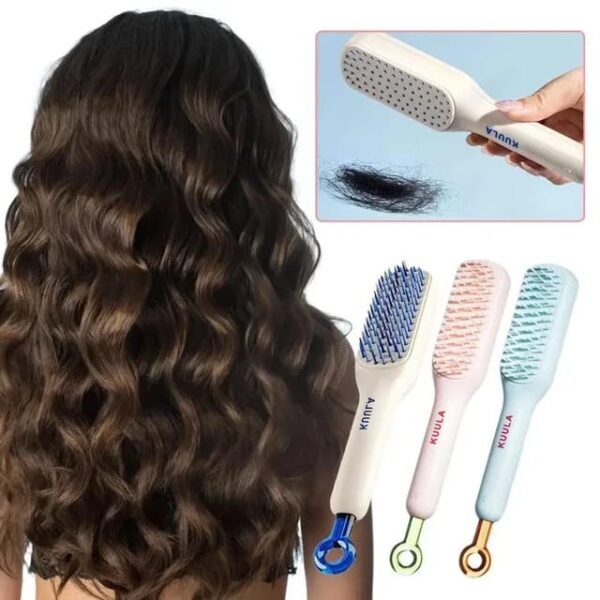 Self Cleaning Magic Hair Brush Comb || Portable Anti-Static Hairbrush