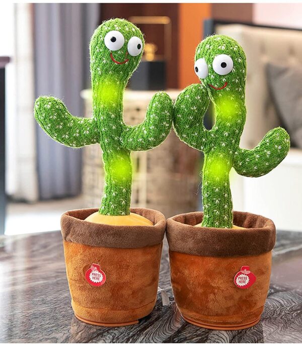 Dancing Cactus Toys for Kids Talking & Singing || Repeats What You Say - Voice Recorder Musical Toy - Image 3