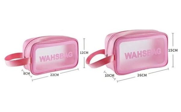 Transparent Waterproof PVC Cosmetic Bag/Cosmetic Organizer || Portable Travel Makeup Storage/Beauty Case - Image 5