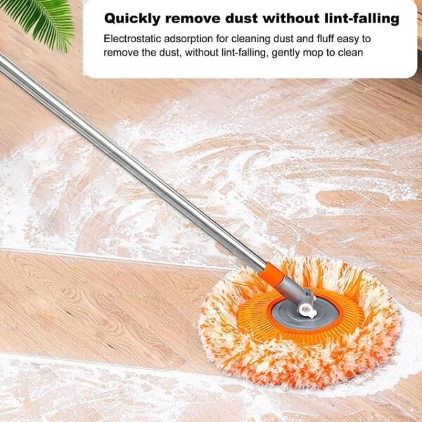 360° Rotatable Adjustable Cleaning Mop, Extendable Wall Cleaning Mop - Image 3