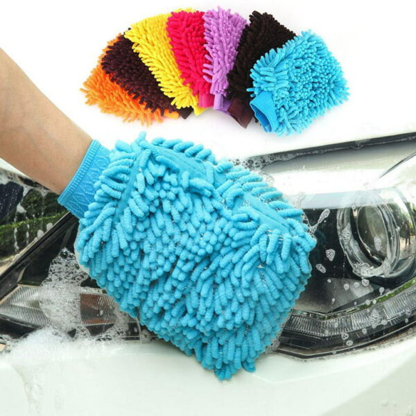 Super Thick Microfiber Cleaning Glove Duster for Wash & Dust Cleaning Hand Mop Glove - Image 4