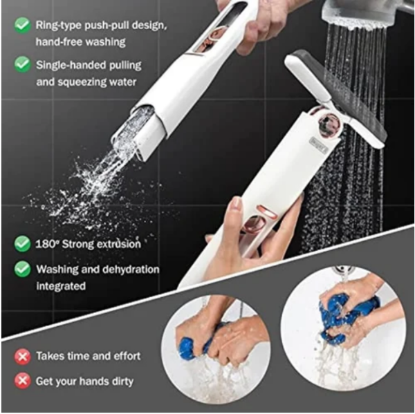 Portable Mini Mop wiper Powerful Squeeze, Folding Home Cleaning Mops