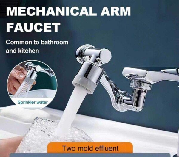 Universal 1080° Rotatable Faucet Extender Sprayer - Bathroom/Kitchen Tap Extension Nozzle - Image 3