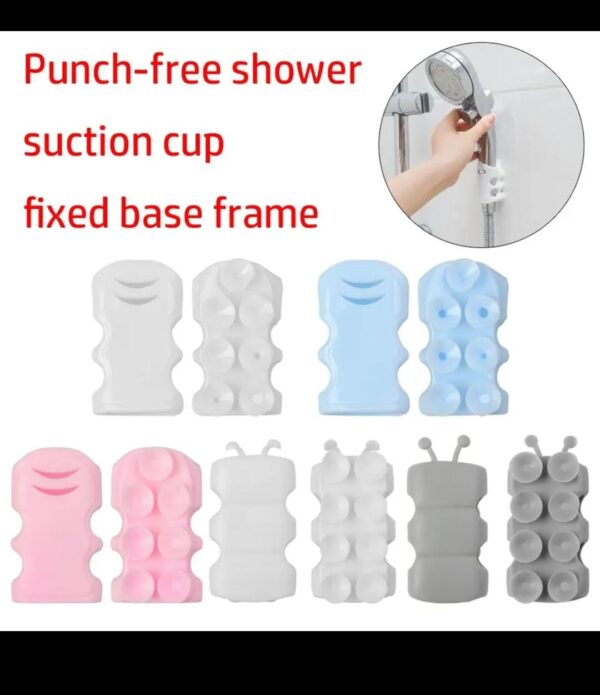 Bathroom Silicone Suction Shower Holder / Silicone Punch-free Shower Holder - Image 3