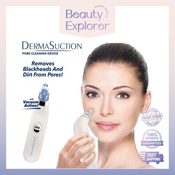 Rechargeable 5-in-1 Blackhead Remover Machine - Derma Suction, Pimple Acne Remover, Pore Vacuum & Deep Face Cleaner