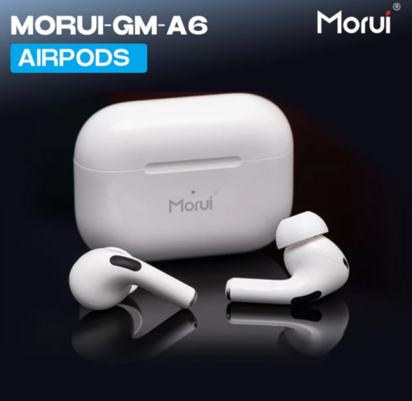 Morui Airpods Pro 2 (A6) - Wireless Earbuds - Gaming earbuds Pro 2 With ENC Noise Reduction For Clear Sound - TWS Bluetooth headphones