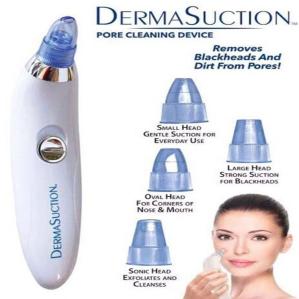 Rechargeable 5-in-1 Blackhead Remover Machine - Derma Suction, Pimple Acne Remover, Pore Vacuum & Deep Face Cleaner - Image 8