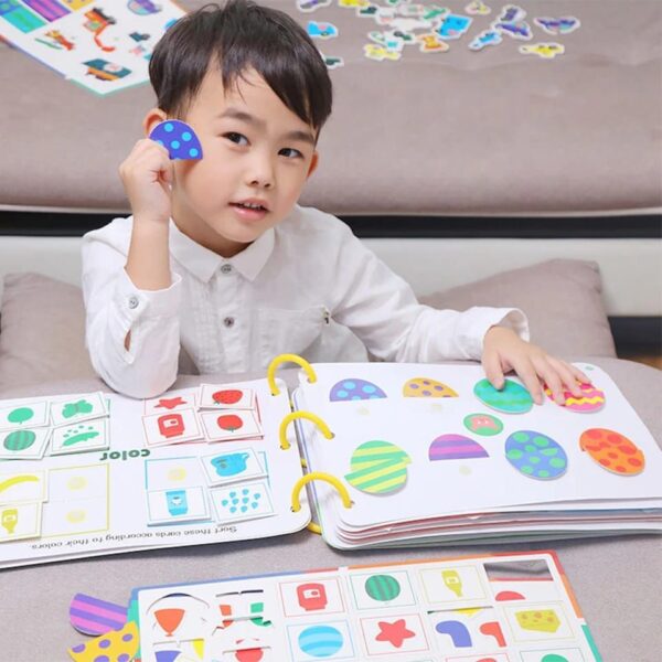 Kid Quiet Busy Book Montessori Baby Educational Toy - Pasture Animal Sorting Match Game - Baby Sticker Toy For Child - Image 5