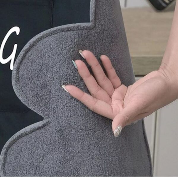 Waterproof Kitchen Apron with Hand Wipe Pockets - Image 5