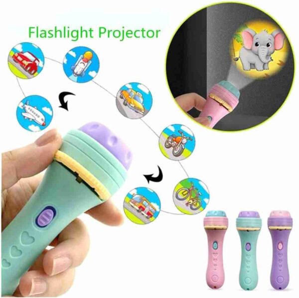 Kids Fun Flash Light Slide Projector Torch / Toy - Image 2