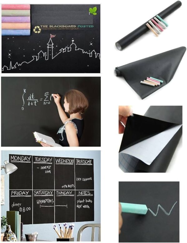 Blackboard Wall Sticker Removable With 2 Chalks