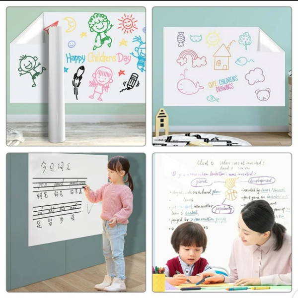 Self-adhesive White Board Sheet With 2 Markers